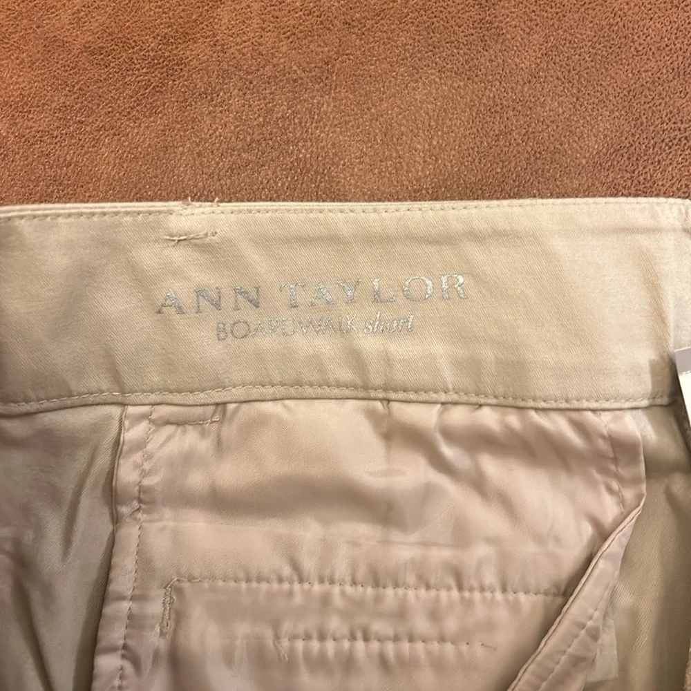 Ann Taylor BoardWalk Shorts, Size 4P, Tan, 98% Cotton, 2% Spandex, NWT